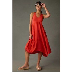 Daily Practice by Anthropologie Persephone Midi Dress Criss Cross L New
